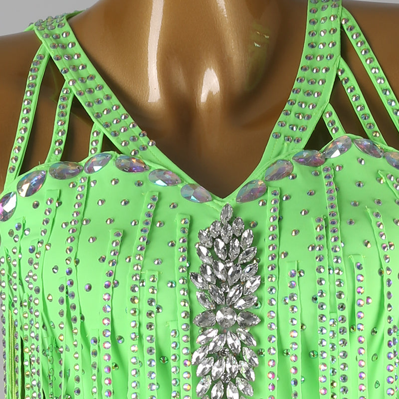 YZY Customisable-Women's Tassel DanceWear Dance Dress Performance Wear