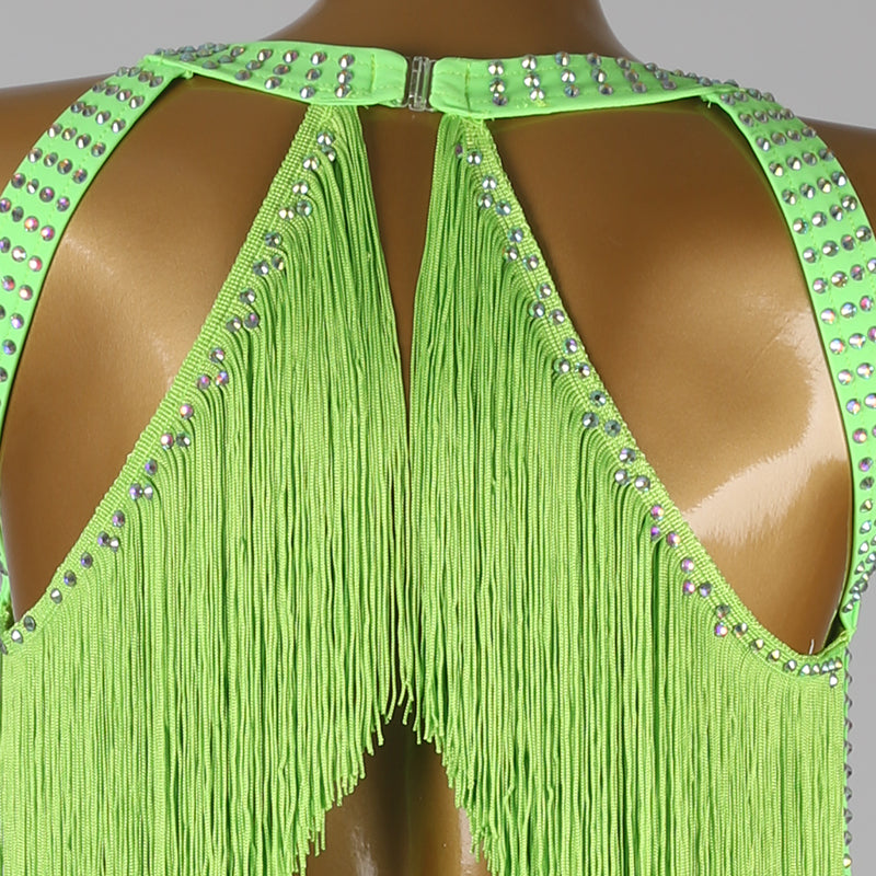 YZY Customisable-Women's Tassel DanceWear Dance Dress Performance Wear