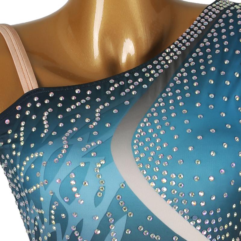 YZY Customisable-Women's Performance Sleeveless Tassels Latin Salsa Dance Dress Competition Dress
