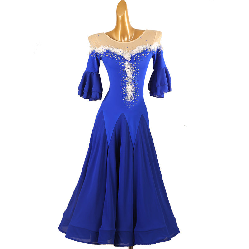 Customisable-Women's Modern Ballroom Dance Dress Waltz Dance Dress DanceWear