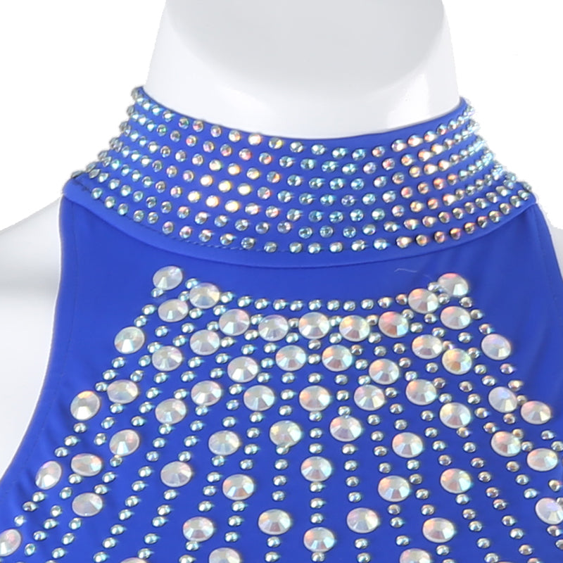 Customisable-Women's Off Shoulder Modern Dance Performance Dress Ballroom Dance Dress