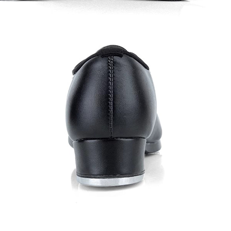 Unisex Leatherette 3.5cm Heel Tap Shoes With Lace-up Dance Shoes