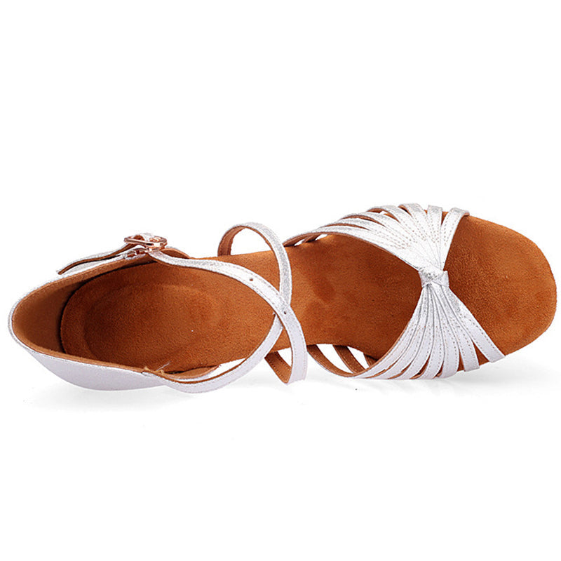 Women's Leatherette 7.5cm Heel Strappy Knot Dance Shoes Latin Dance Shoes