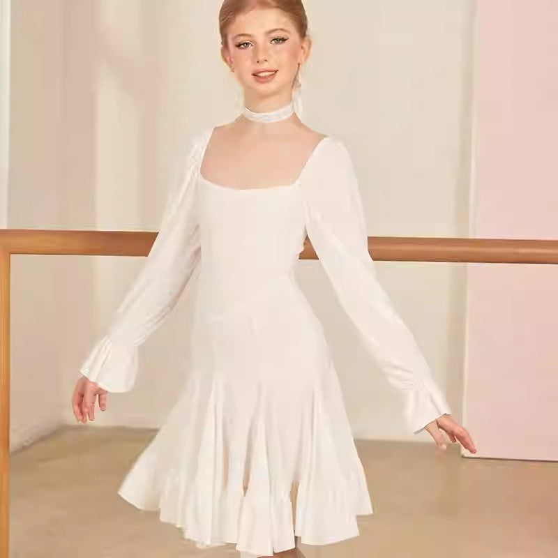 Z Girls Dance Dress DanceWear Training Performance Dress(Without Choker)