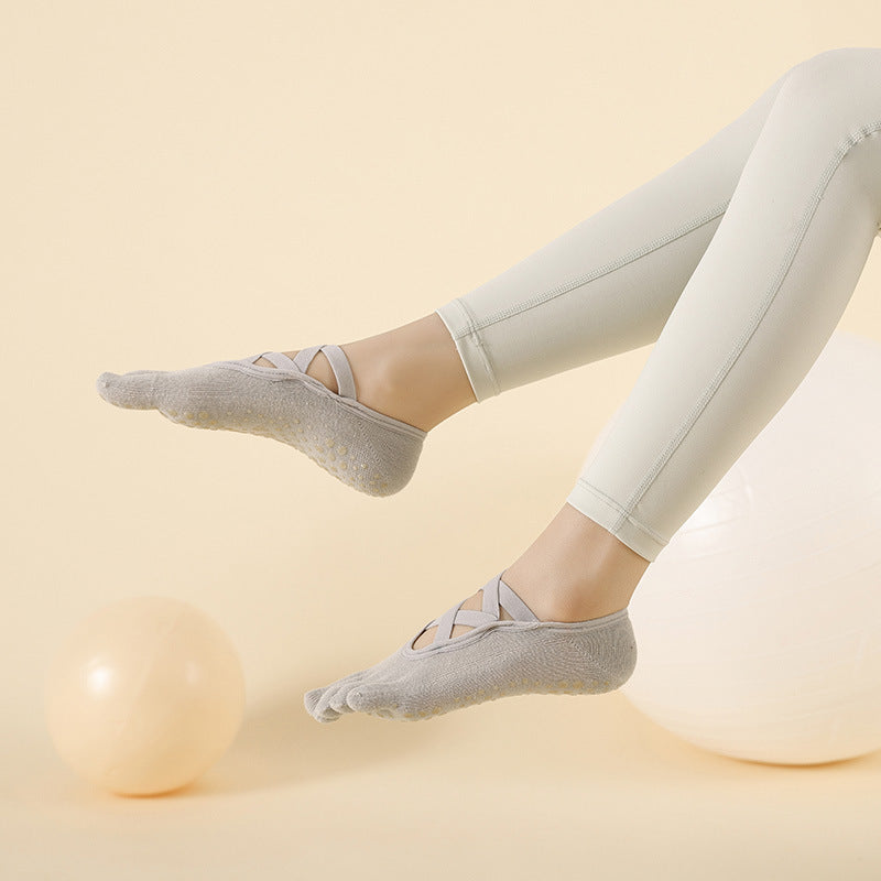 Full-Toe Yoga Pilates Grip Five-ToeSocks