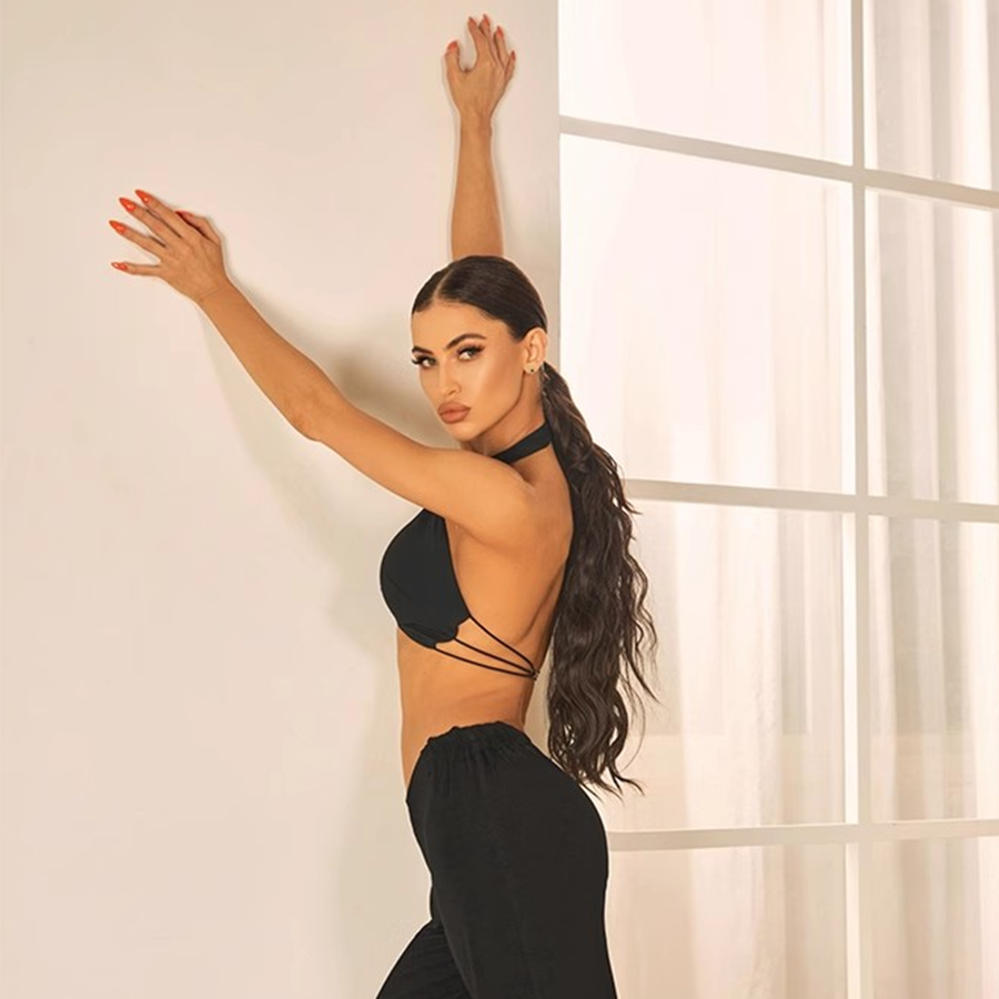 Z Women's Milk Silk Latin Tops Practice Tops Latin DanceWear