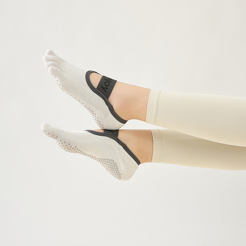 Full-Toe Yoga Pilates Grip Five-Toe Socks
