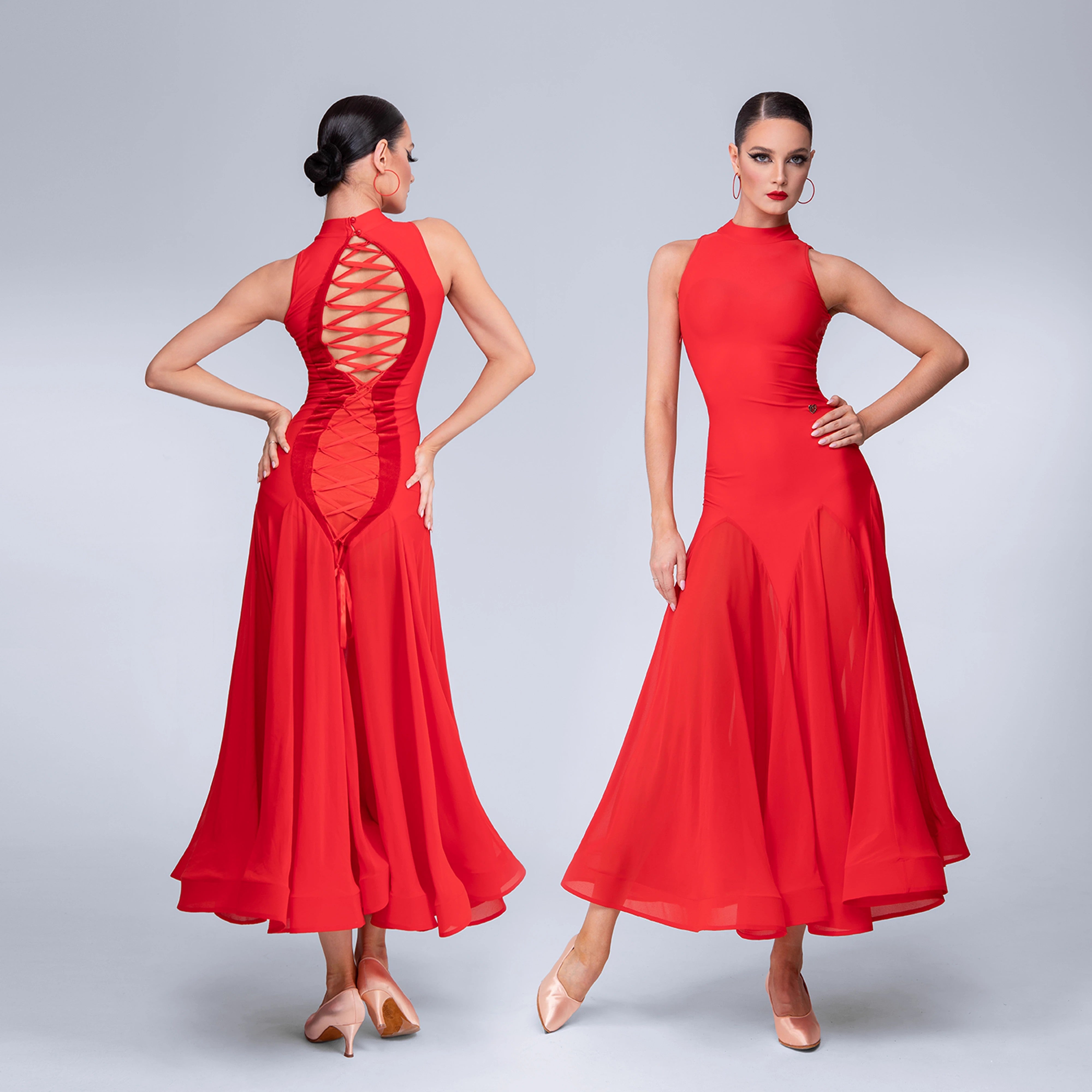 TID Customisable Women's Ballroom Waltz Modern Dance Dresses Performance Competition Dancewear