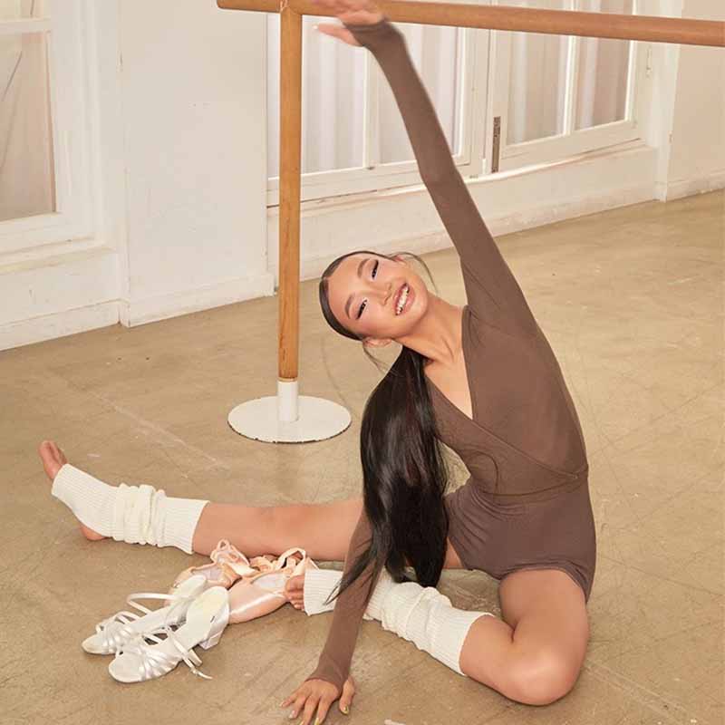 Z Girls Long Sleeve Latin Dance Bodysuits DanceTops Dance Wear Training Performance