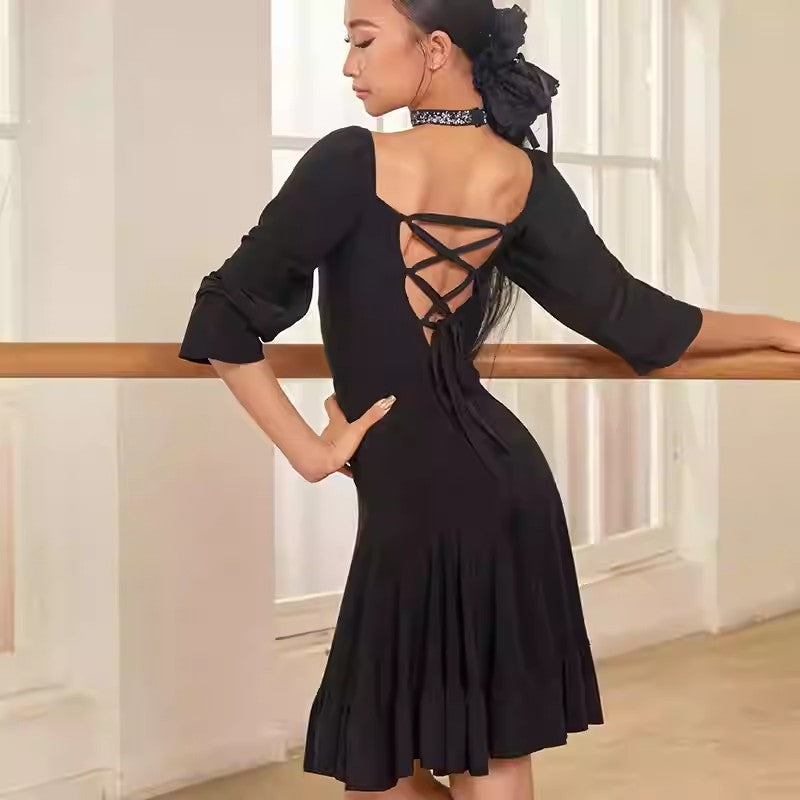 Z Girls Dance Dress DanceWear Training Performance Dress(Without Choker)
