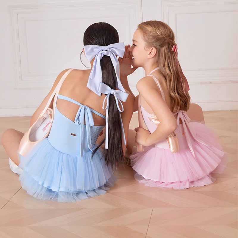 Z Girls Latin Dance Dress Training Performance Dance Wear(Without Flower)