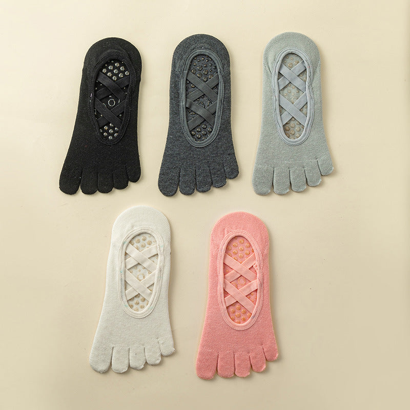 Full-Toe Yoga Pilates Grip Five-ToeSocks