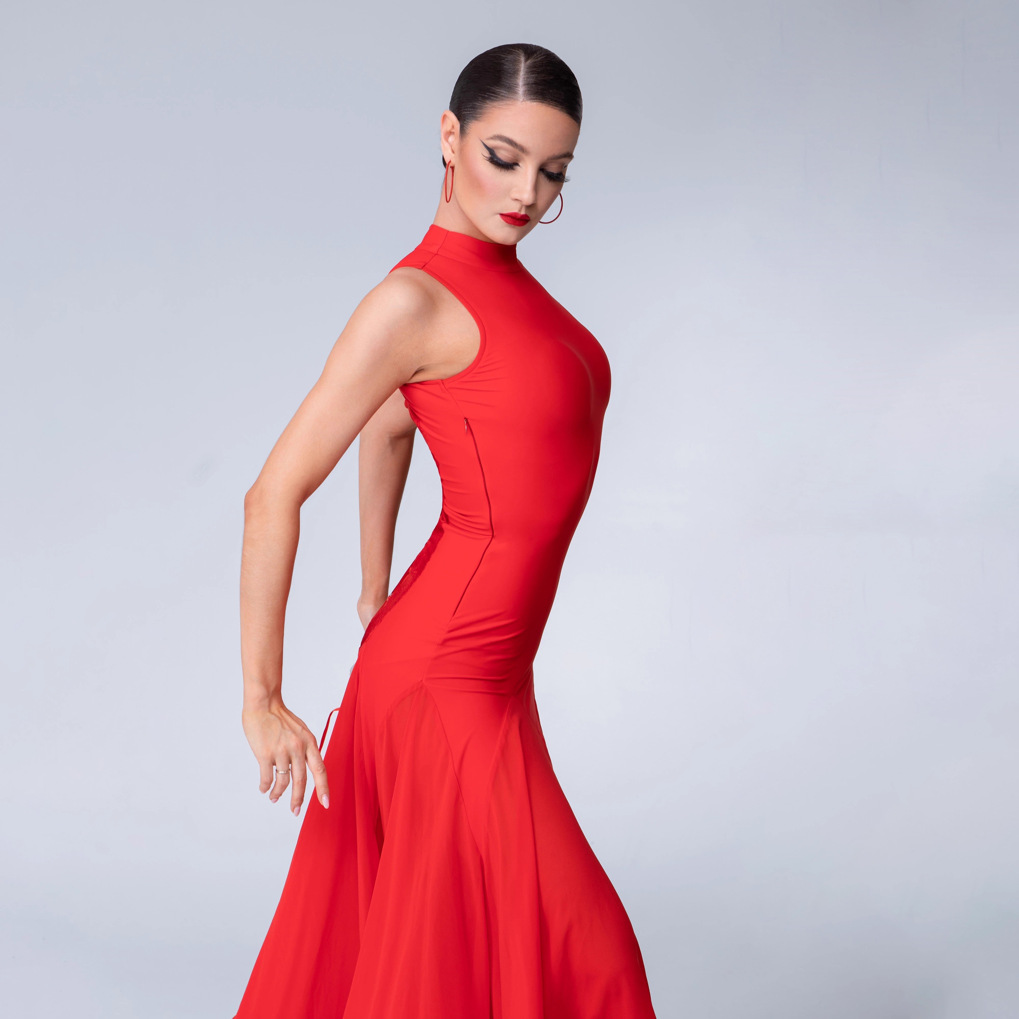 TID Customisable Women's Ballroom Waltz Modern Dance Dresses Performance Competition Dancewear