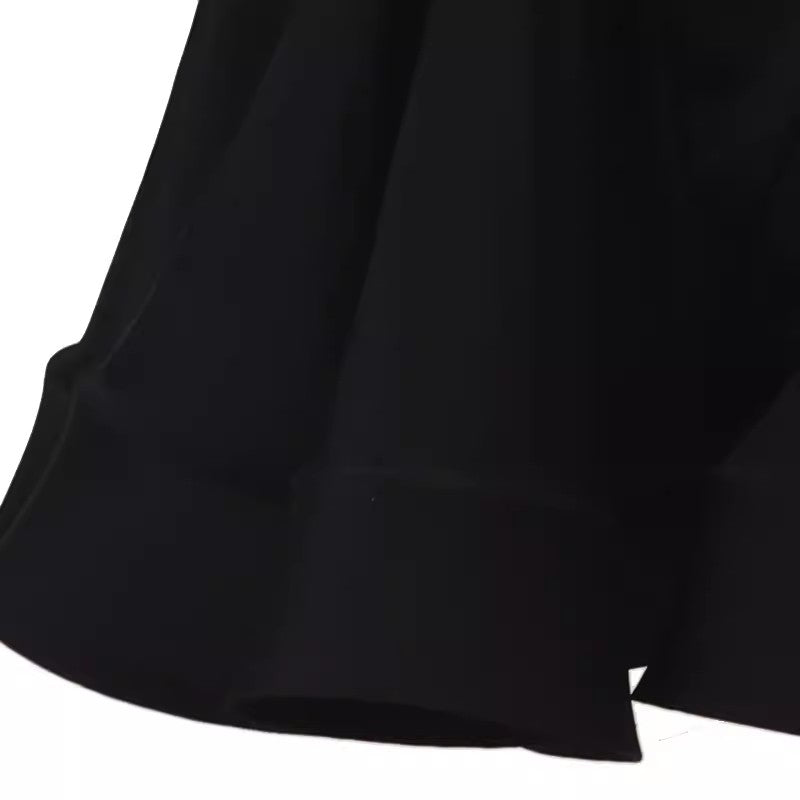 Customisable-Women's Black Long Sleeve DanceWear Dance Dress Performance Wear