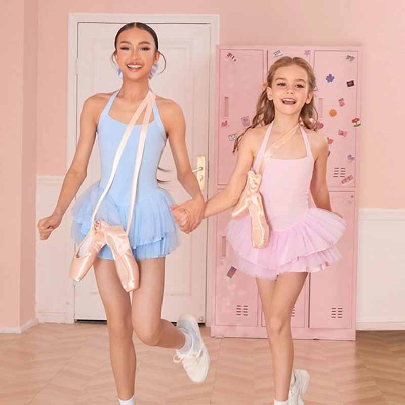 Z Girls Latin Dance Dress Training Performance Dance Wear(Without Flower)
