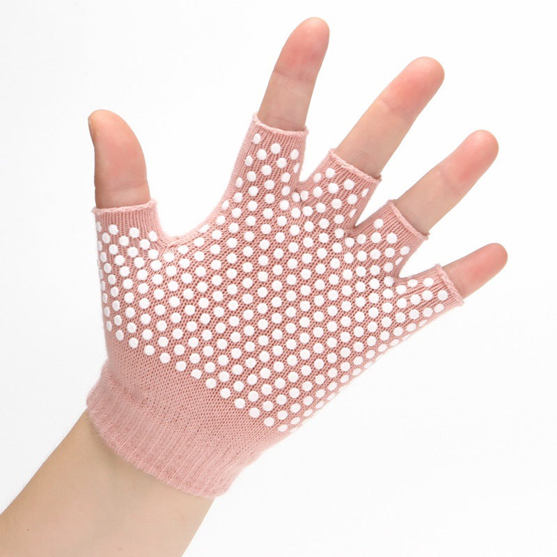 Fingerless Grip Yoga Pilates Gloves