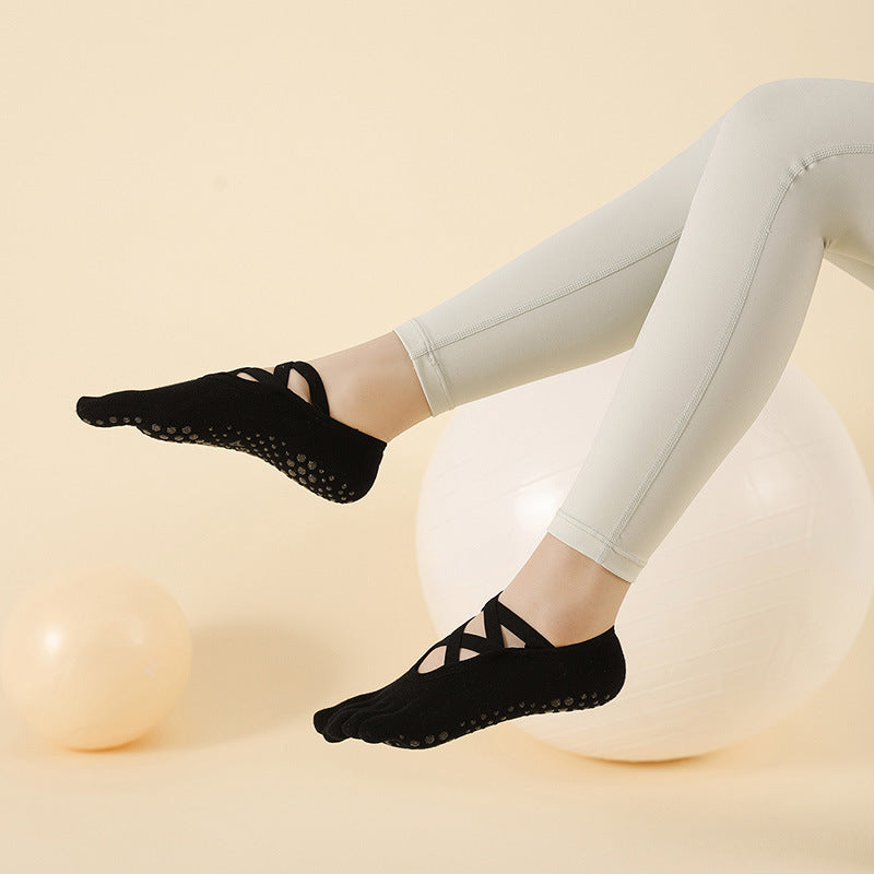 Full-Toe Yoga Pilates Grip Five-ToeSocks