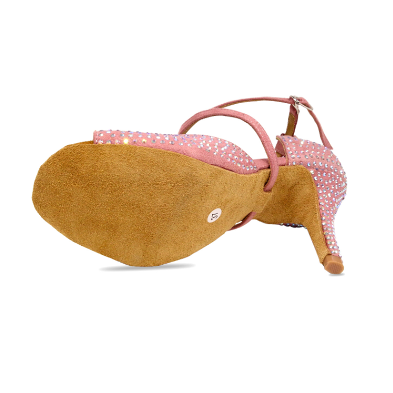 DS Women's Suede Customized Heel Latin Shoes/Salsa Shoes/Ballroom Dance Shoes