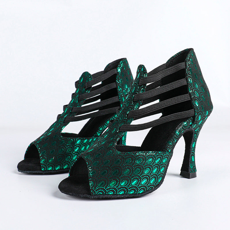 Women's Leatherette Customized High Heel Salsa Jazz Dance Shoes Heels Dance Boots