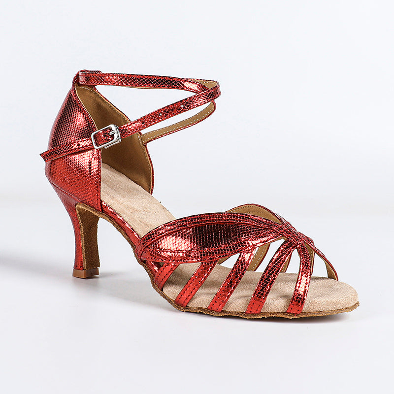 Women's PU Leather Customized Heel  Latin Dance Shoes Ballroom Dance Shoes