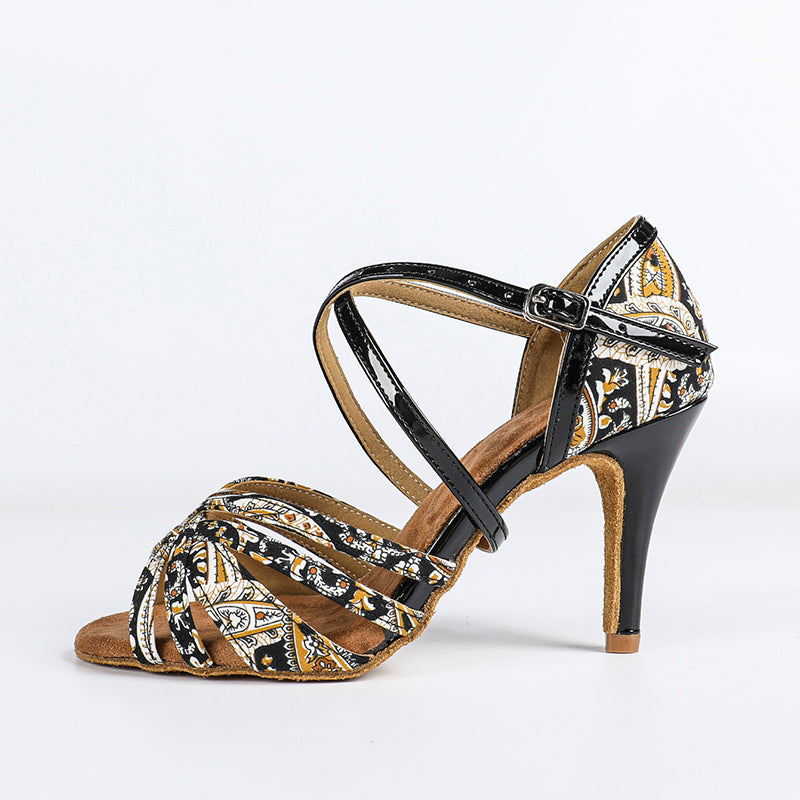 Women's Satin Customized Heel  Latin Dance Shoes Ballroom Dance Shoes
