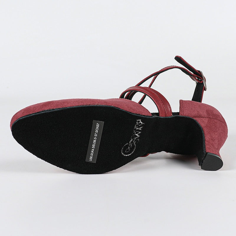Women's Suede Customized Heel  Ballroom Dance Shoes Modern Dance Shoes
