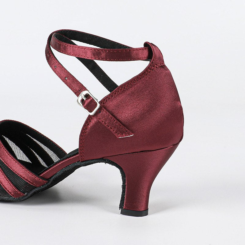 Women's Satin Customized Heel Ballroom Dance Shoes Modern Dance Shoes
