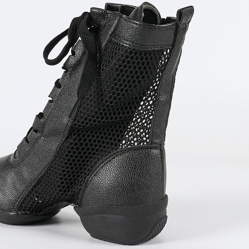 Women's Leatherette 4cm Heels With Lace-up Dance Shoes/Dance Boots/Jazz Boots
