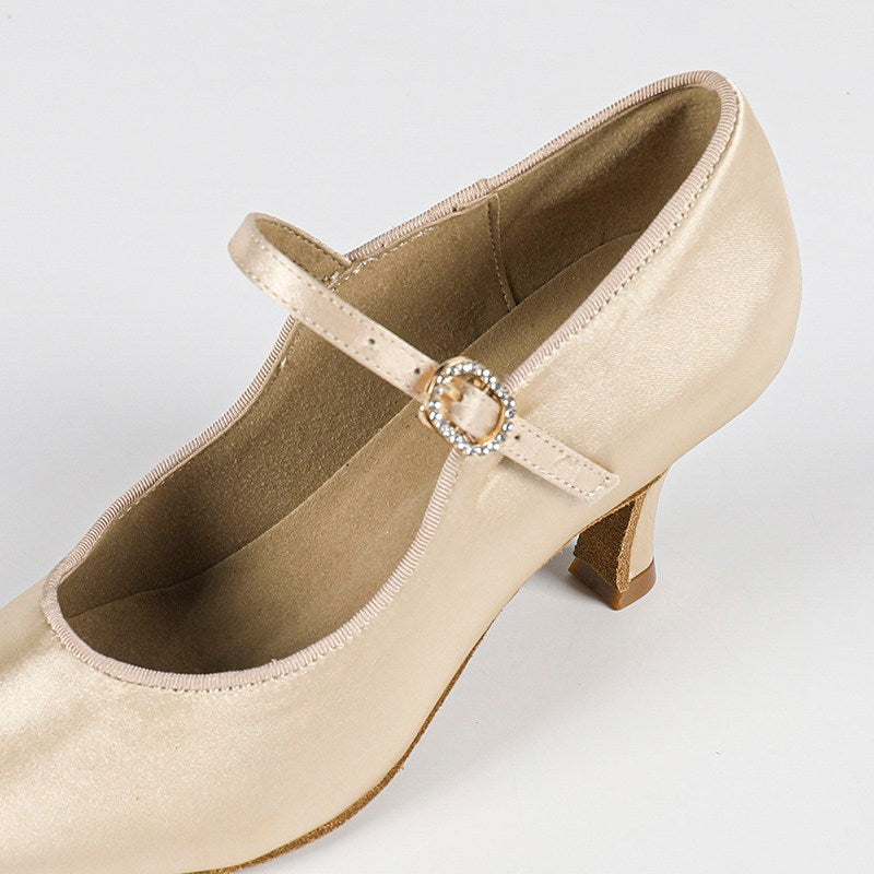 Women's Satin 7.5cm Heel Modern Dance  Shoes Ballroom Dance Shoes