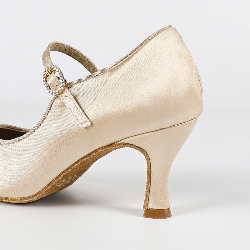 Women's Satin 7.5cm Heel Modern Dance  Shoes Ballroom Dance Shoes