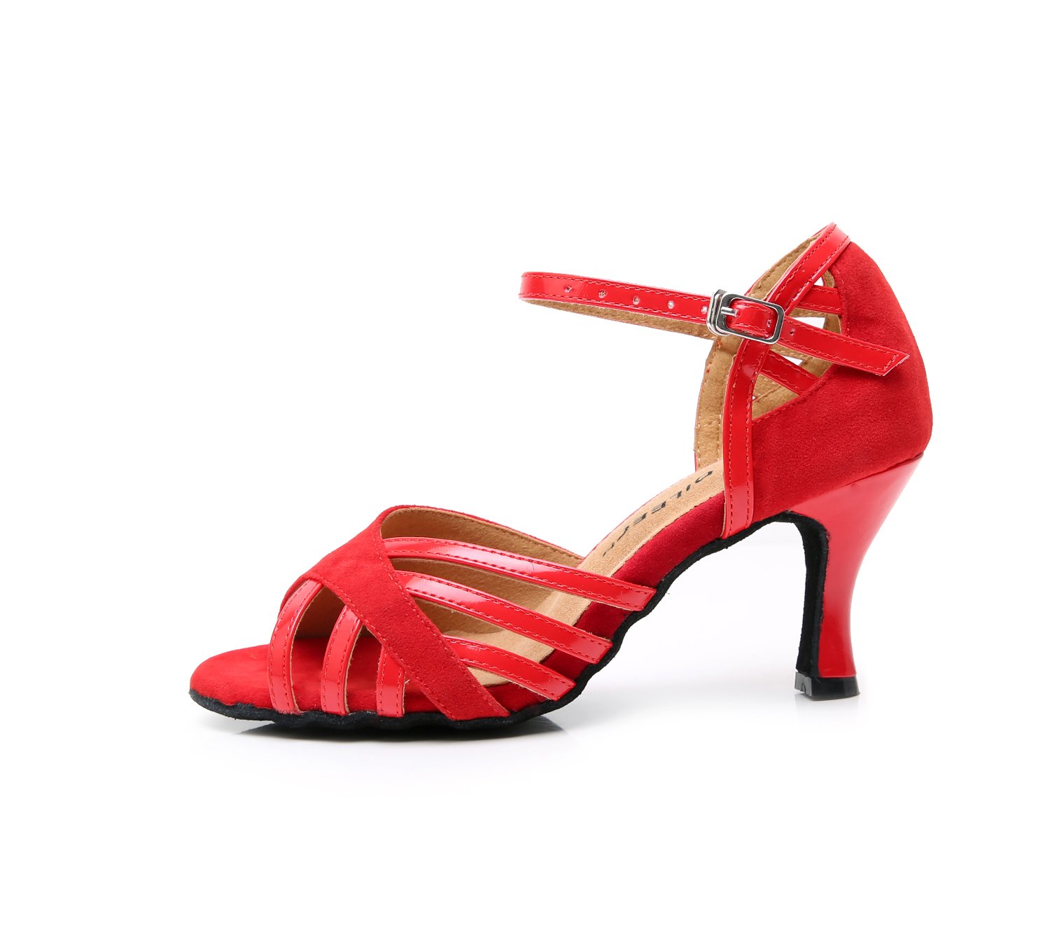 DS Women's Leatherette Customized Heel Latin Shoes Salsa Shoes Ballroom Dance Shoes