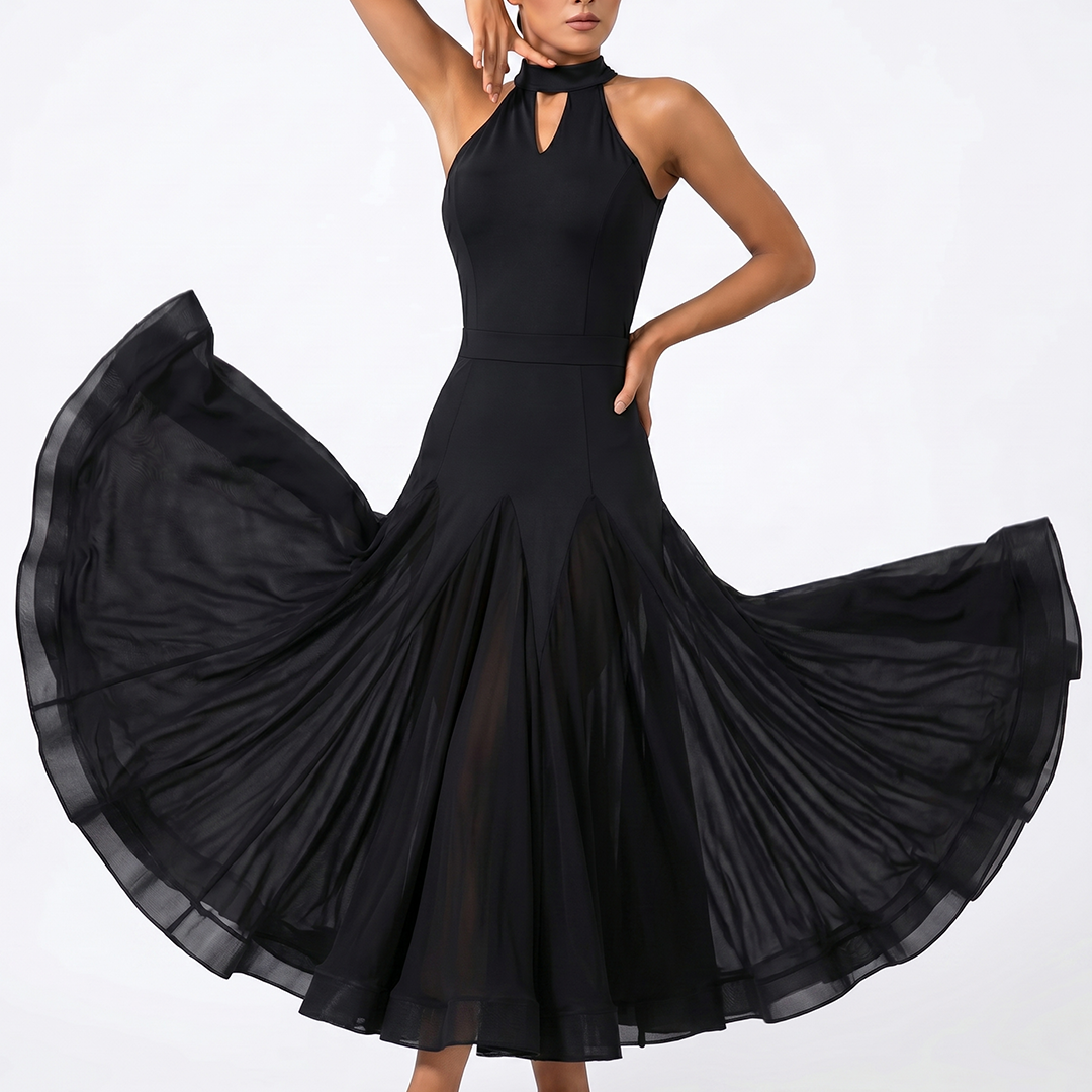 Customisable-Women's Sleeveless Modern Dance Performance Dress Ballroom Dance Dress