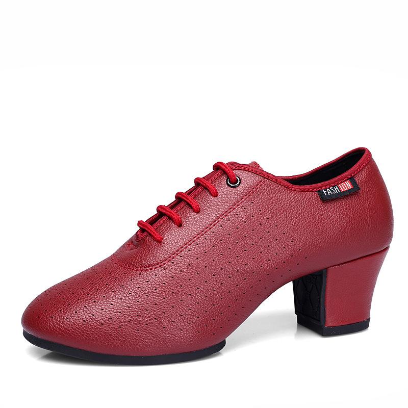 Women's  Microfiber Leather 5cm Heels Teaching & Practice Shoes Ballroom Dance Shoes