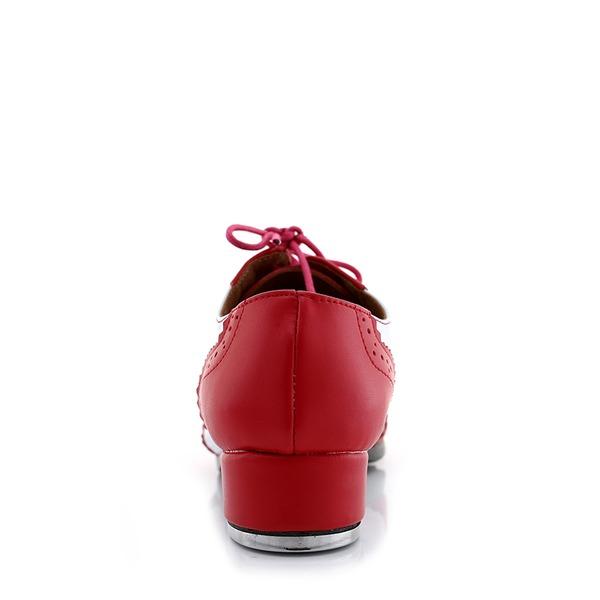 Unisex Microfiber Leather 2.5cm Heels Tap Dance Shoes