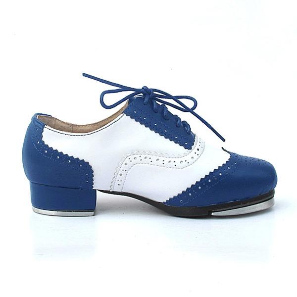 Unisex Microfiber Leather 2.5cm Heel Tap Dance Shoes