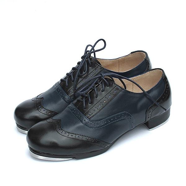 Unisex Microfiber Leather 2.5cm Heel Tap Dance Shoes