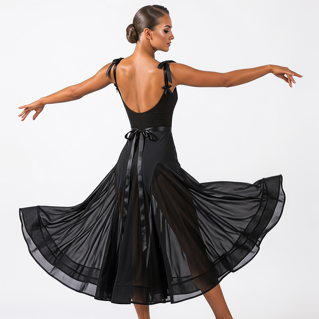 Customisable-Women's Sleeveless Modern Dance Performance Dress Ballroom Dance Dress