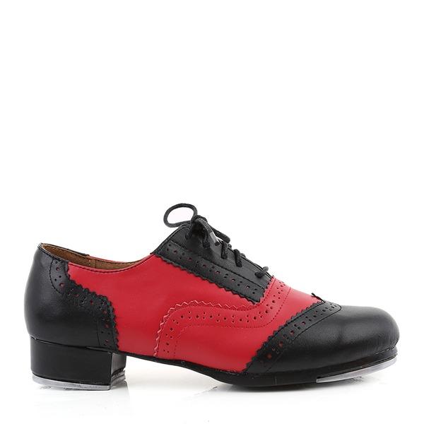 Unisex Microfiber Leather 2.5cm Heel Tap Dance Shoes