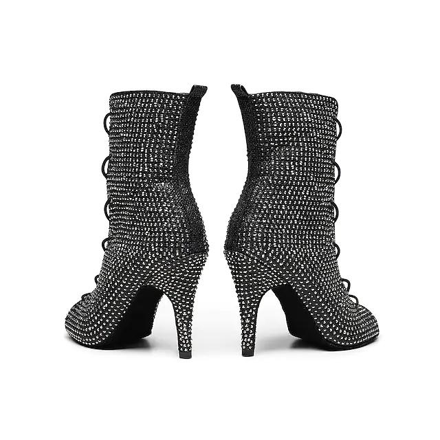 Women's Leatherette Customized Heel Dance Boots Jazz Dance Boots