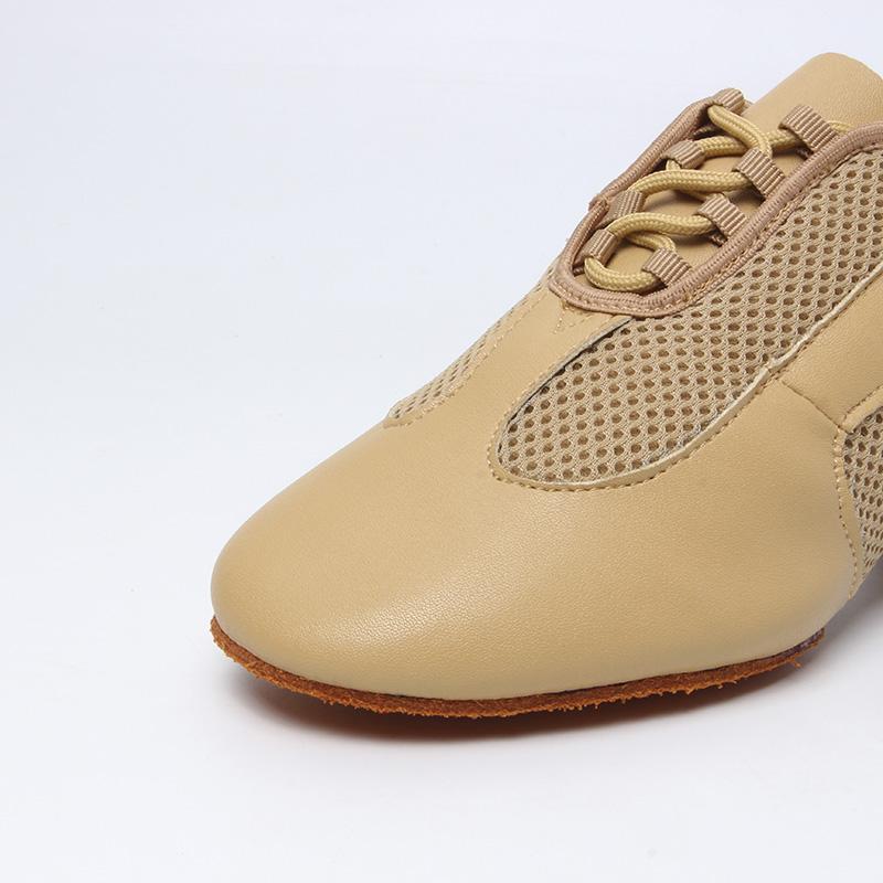 Women's Microfiber Leather 3.5cm Heels Modem With Lace-up Teaching & Practice Dance Shoes