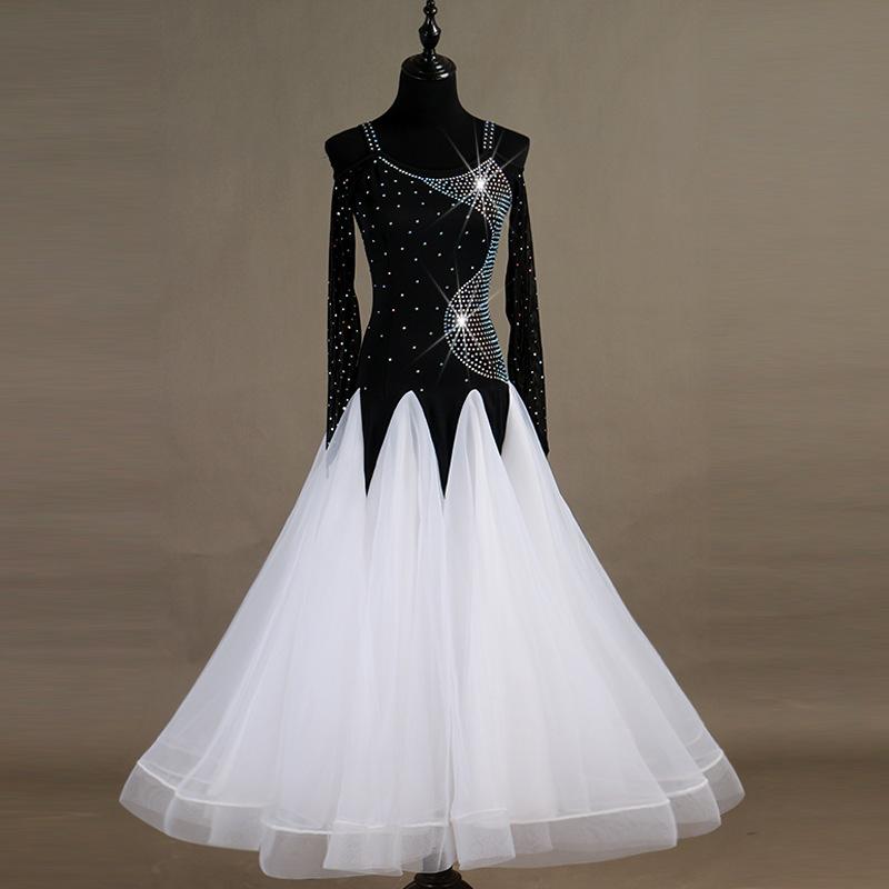 Customisable-Women's Luxurious Modern Dance Dress Competition Ballroom Dance Dress