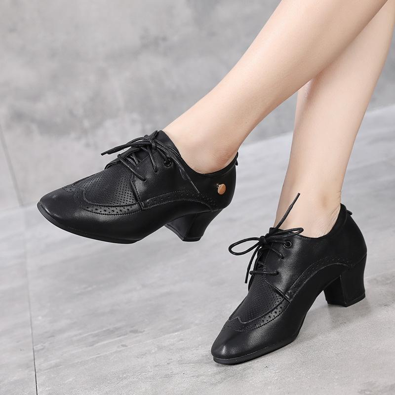 Women's Real Leather 3.5cm/5cm Heels  Ballroom Dance Shoes Teaching & Practice Shoes