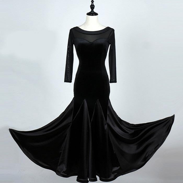 Customisable-Women's Modern Ballroom Dance National Standard Dance Big Hem Dress