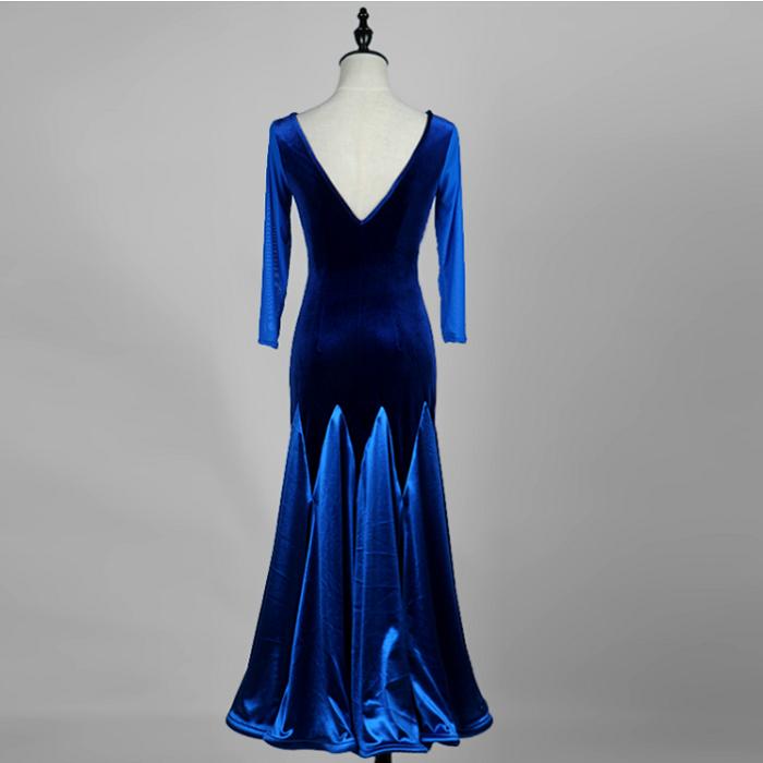 Customisable-Women's Modern Ballroom Dance National Standard Dance Big Hem Dress