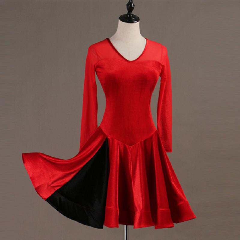 Customisable- Women's Performance Costume Professional Latin Dance Dress