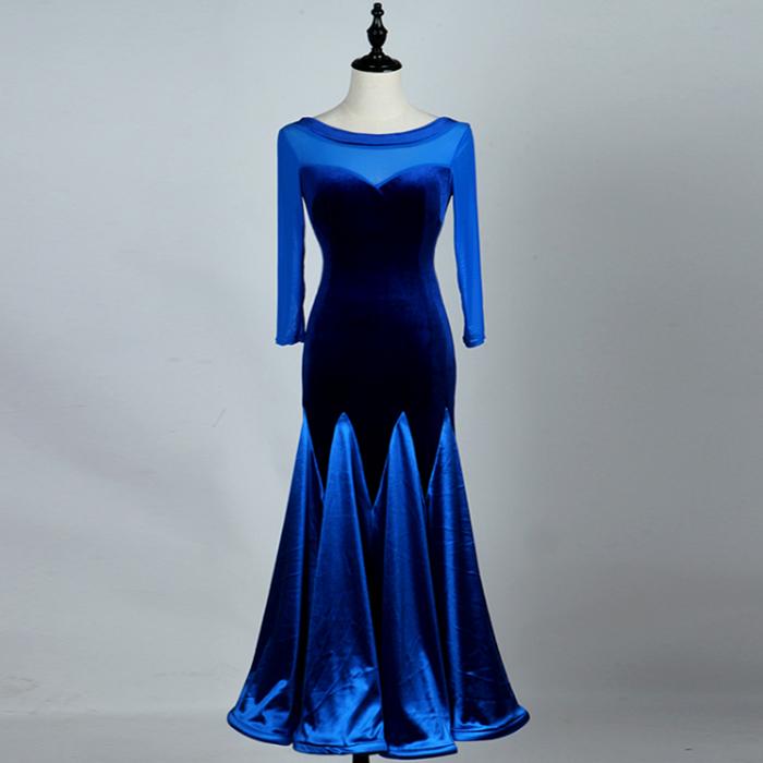 Customisable-Women's Modern Ballroom Dance National Standard Dance Big Hem Dress