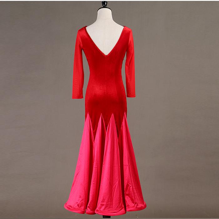 Customisable-Women's Modern Ballroom Dance National Standard Dance Big Hem Dress